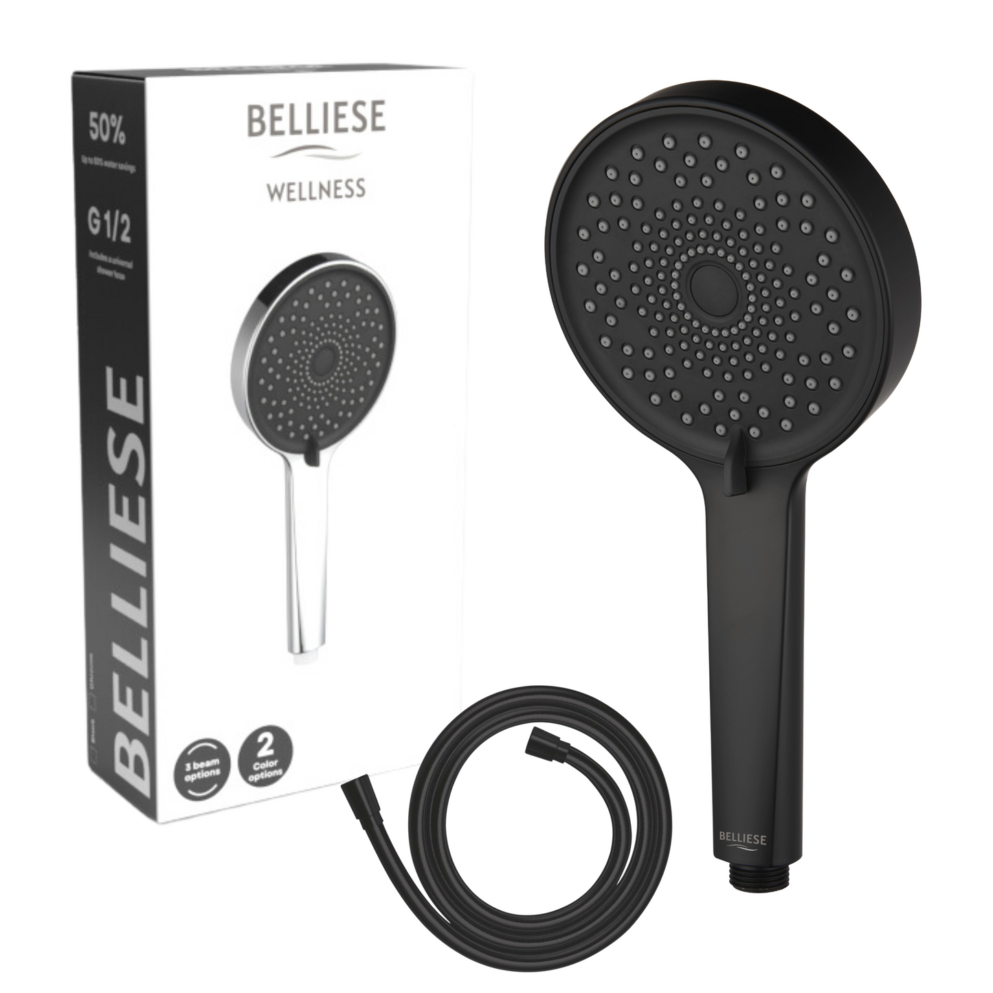 Belliese Wellness Doucheset Zwart